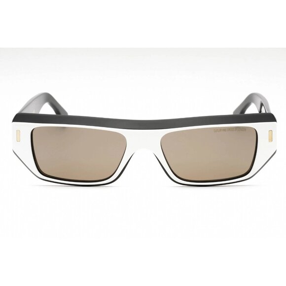NEW CUTLER AND GROSS CGSN1367 004 WHITE ON BLACK WOMEN SUNGLASSES